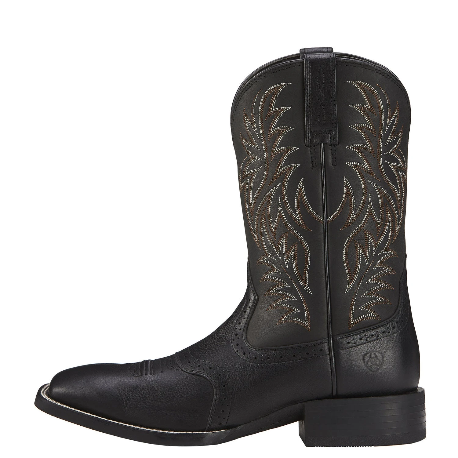 Ariat Men’s Black Sport Wide Square Toe Western Boot 10016292 Ariat Men’s Black Sport Wide Square Toe Western Boot 10016292 -Ariat Shop 10016292 side
