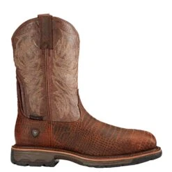 Ariat® Men's WorkHog Brown Croco Print Composite Toe Boots 10017416 -Ariat Shop 10017416 side11