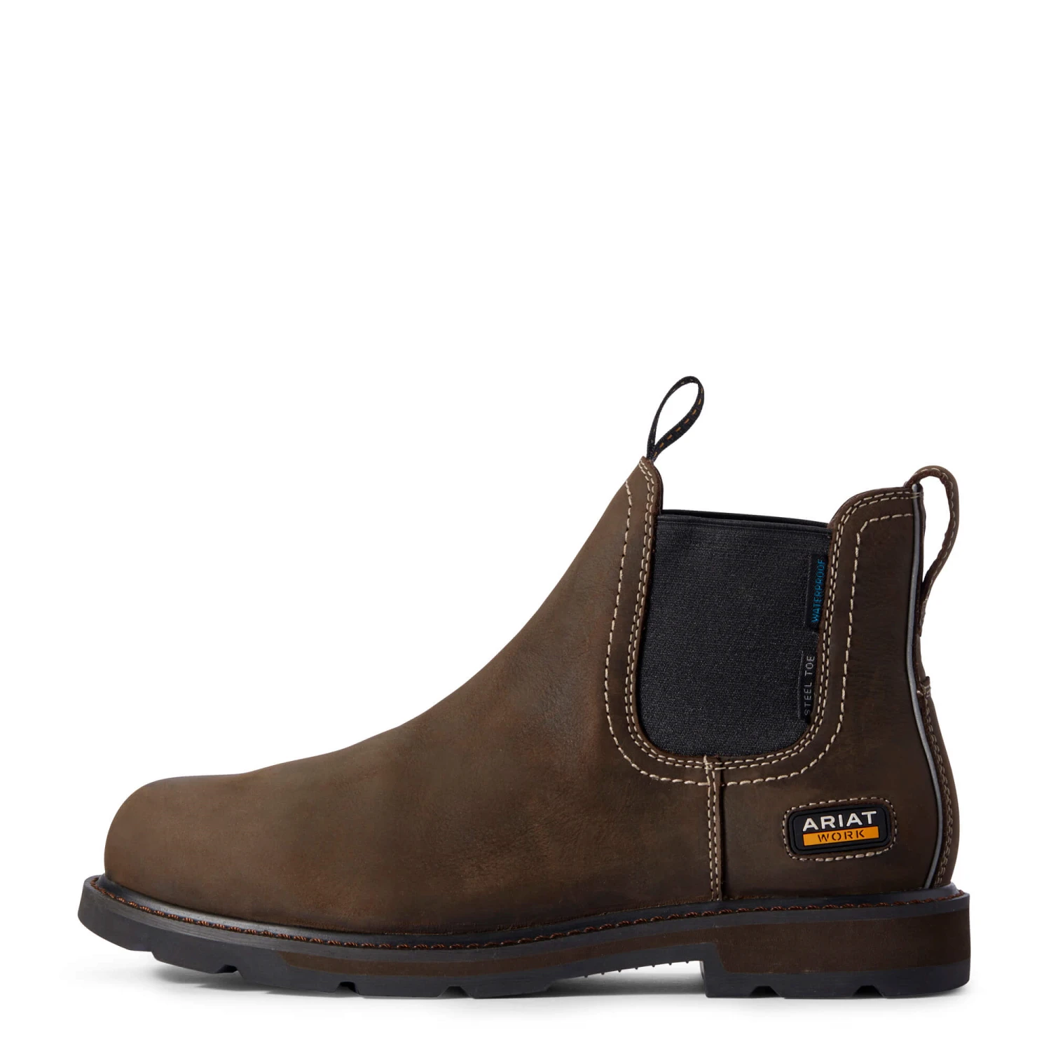 Ariat® Men's Groundbreaker Chelsea H20 CSA Dark Brown Work Boots 10032457 Ariat® Men's Groundbreaker Chelsea H20 CSA Dark Brown Work Boots 10032457 -Ariat Shop 10032457b