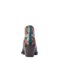 Ariat Ladies Pendleton Dixon Aged Turquoise Snip Toe Booties 10038474 4 Ariat Ladies Pendleton Dixon Aged Turquoise Snip Toe Booties 10038474 -Ariat Shop 10038474 heel