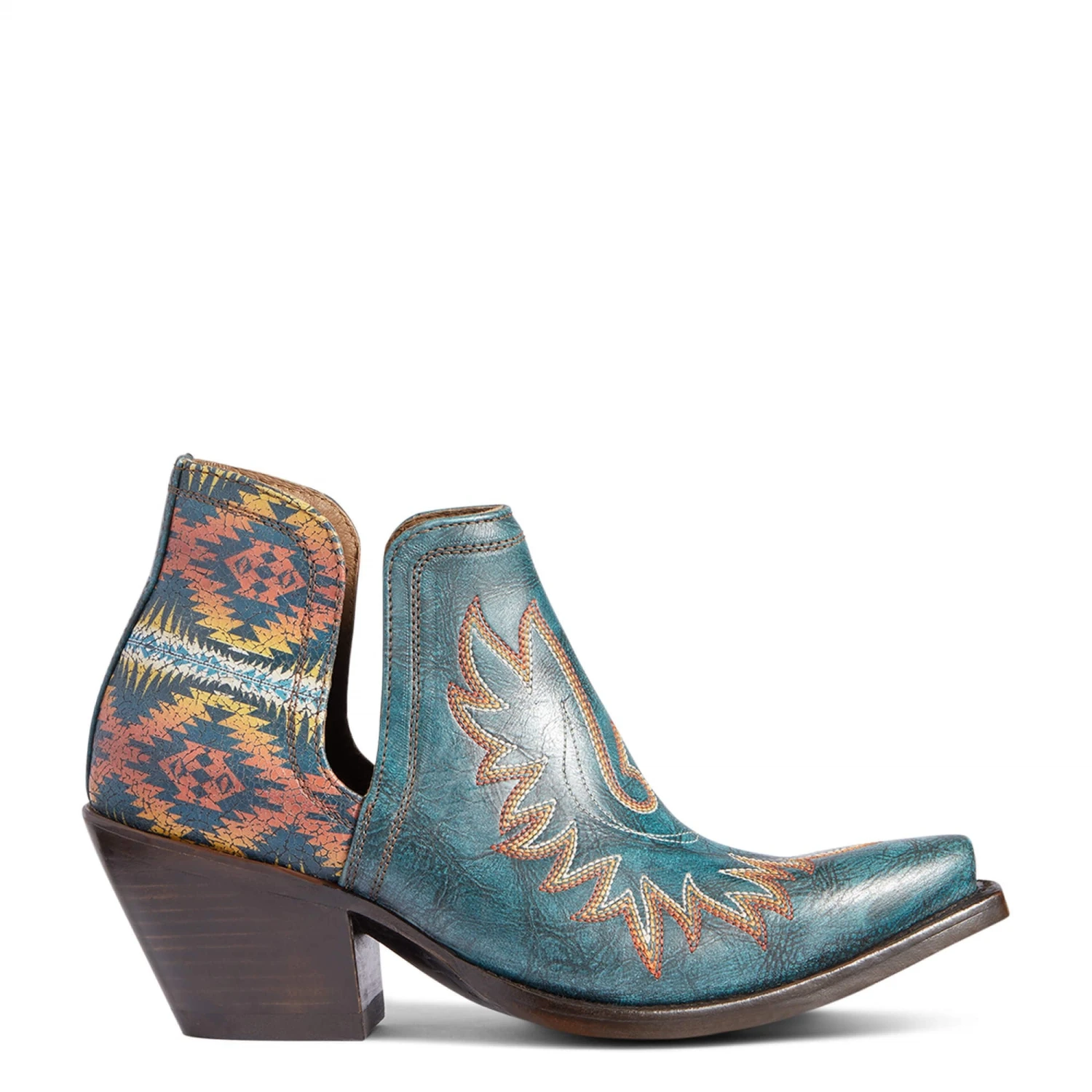 Ariat Ladies Pendleton Dixon Aged Turquoise Snip Toe Booties 10038474 Ariat Ladies Pendleton Dixon Aged Turquoise Snip Toe Booties 10038474 -Ariat Shop 10038474 side