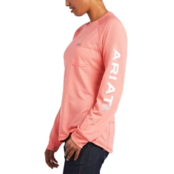 Ariat® Ladies Rebar Heat Fighter Summer Melon T-Shirt 10039209 -Ariat Shop 10039209 2