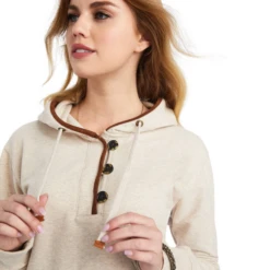 Ariat® Ladies R.E.A.L™ Oatmeal Heather Pullover Sweatshirt 10042239 -Ariat Shop 10042239b