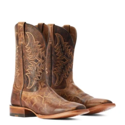 Ariat® Men's Point Ryder Tan & Burnt Brown Square Toe Boots 10042471 4 Ariat® Men's Point Ryder Tan & Burnt Brown Square Toe Boots 10042471 -Ariat Shop 10042471a