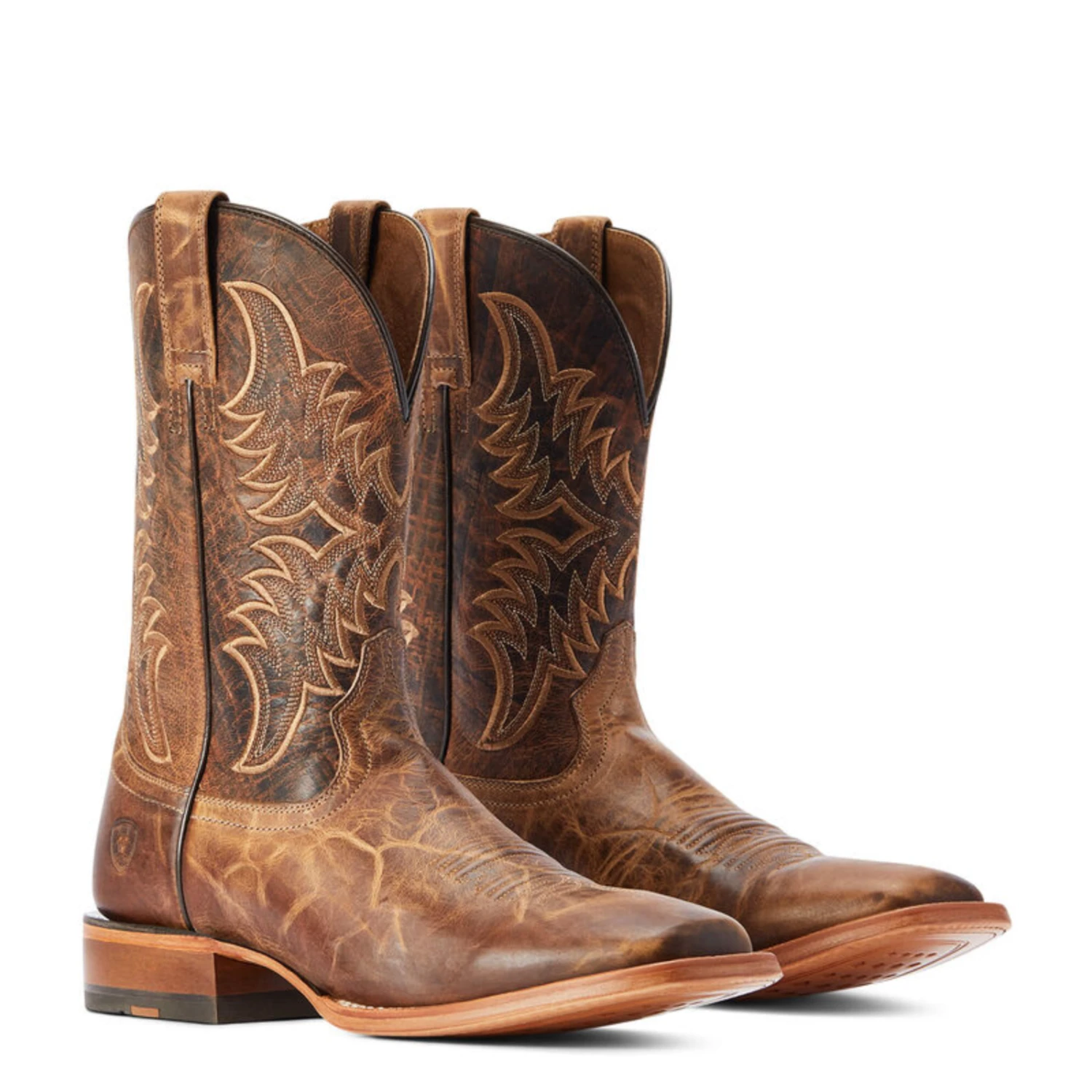 Ariat® Men's Point Ryder Tan & Burnt Brown Square Toe Boots 10042471 Ariat® Men's Point Ryder Tan & Burnt Brown Square Toe Boots 10042471 -Ariat Shop 10042471a