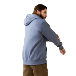 Ariat® Men's Rebar Workman 1/4 Zip Blue Heather Hoodie 10043368 -Ariat Shop 10043368b 73f1be87 6e39 44dc b2f8 bbbac2889667