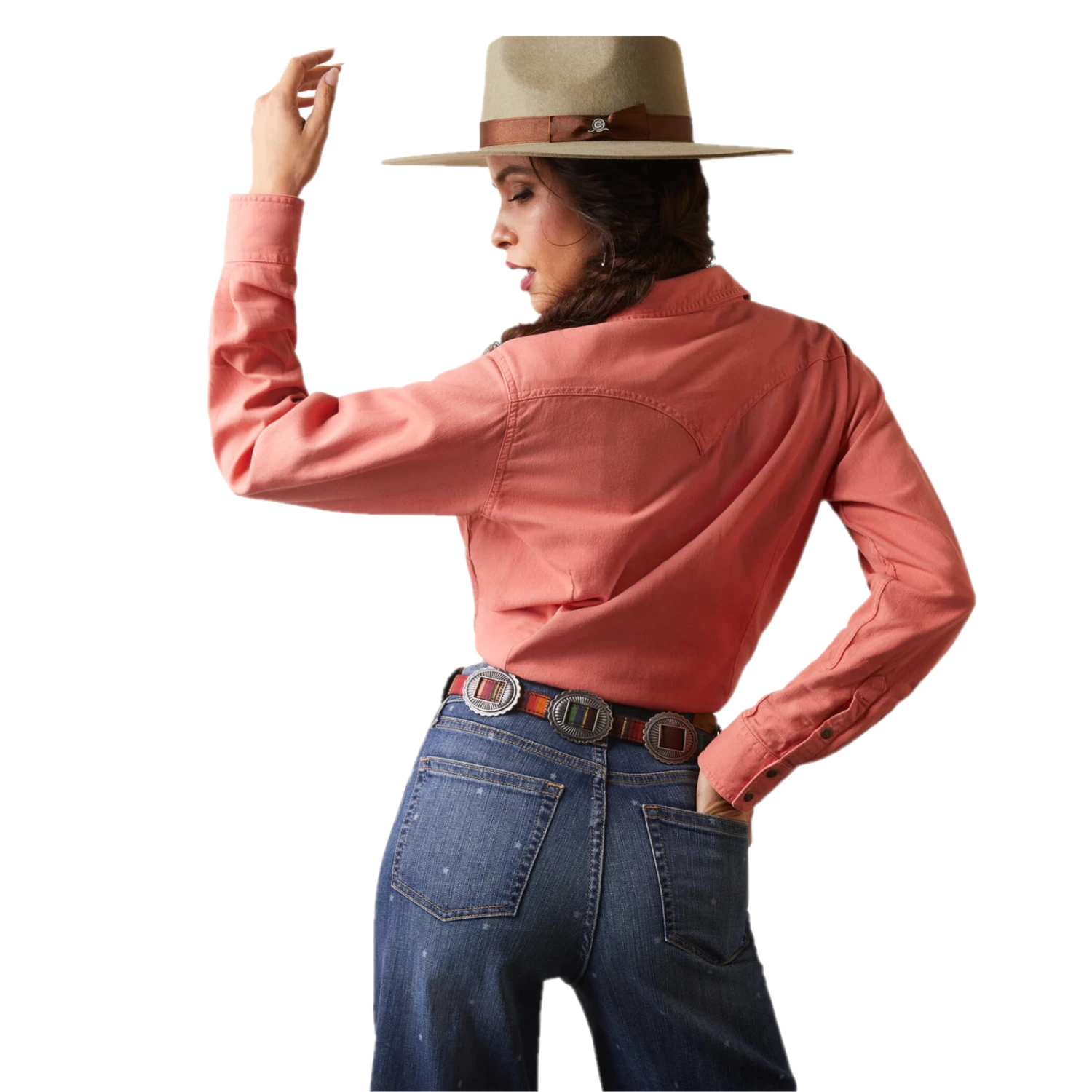 Ariat® Ladies R.E.A.L Jurlington Faded Brick Red Button Up Shirt 10043450 Ariat® Ladies R.E.A.L Jurlington Faded Brick Red Button Up Shirt 10043450 -Ariat Shop 10043450b