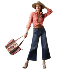 Ariat® Ladies R.E.A.L Jurlington Faded Brick Red Button Up Shirt 10043450 4 Ariat® Ladies R.E.A.L Jurlington Faded Brick Red Button Up Shirt 10043450 -Ariat Shop 10043450c