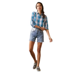 Ariat® Ladies R.E.A.L Billie Jean Blue Plaid Shirt 10043452 2 Ariat® Ladies R.E.A.L Billie Jean Blue Plaid Shirt 10043452 -Ariat Shop 10043452c 5ab78209 24d4 4115 aa87 05573149d9db