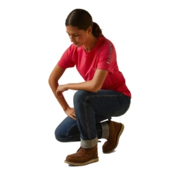 Ariat® Ladies Rebar Heat Fighter Teaberry Pink T-Shirt 10043844 -Ariat Shop 10043844c