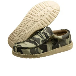 Hey Dude Men's Wally Canvas Camo Shoes 110067003 2 Hey Dude Men's Wally Canvas Camo Shoes 110067003 -Ariat Shop 110067003 WALLY CAMO 3