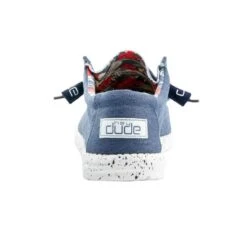 Hey Dude Men's Wally Stretch Blue Shoes 110382600 -Ariat Shop 110382600 WALLY STRETCH BLUE 05