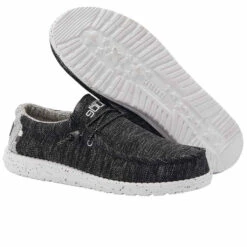 Hey Dude Men's Wally Stretch Meteorite Shoes 110383264 -Ariat Shop 110383264 WALLY STRETCH METEORITE 03