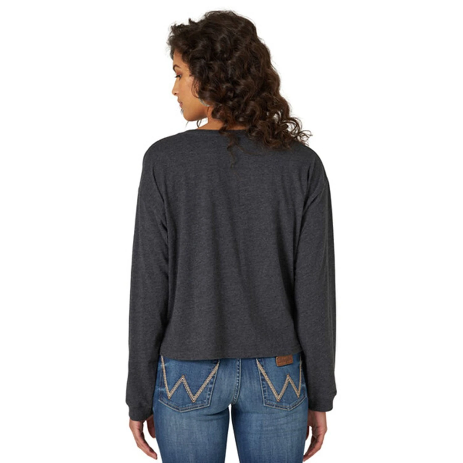 Wrangler® Ladies George Strait Dark Grey Cropped T-Shirt 112319174 Wrangler® Ladies George Strait Dark Grey Cropped T-Shirt 112319174 -Ariat Shop 112319174 1