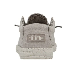 Hey Dude® Men's Wally Eco Linen Beige Slip On Shoes 112470521 5 Hey Dude® Men's Wally Eco Linen Beige Slip On Shoes 112470521 -Ariat Shop 112470521b