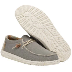 Hey Dude Men's Wally Eco Sox Cobblestone Slip On Shoes 112470710 -Ariat Shop 112470710 WALLY ECO SOX COBBLESTONE LEFT 33