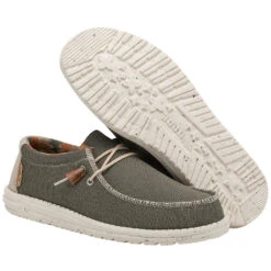 Hey Dude Men's Wally Eco Sox Algae Slip On Shoes 112478354 2 Hey Dude Men's Wally Eco Sox Algae Slip On Shoes 112478354 -Ariat Shop 112478354 WALLY ECO SOX ALGAE LEFT 33