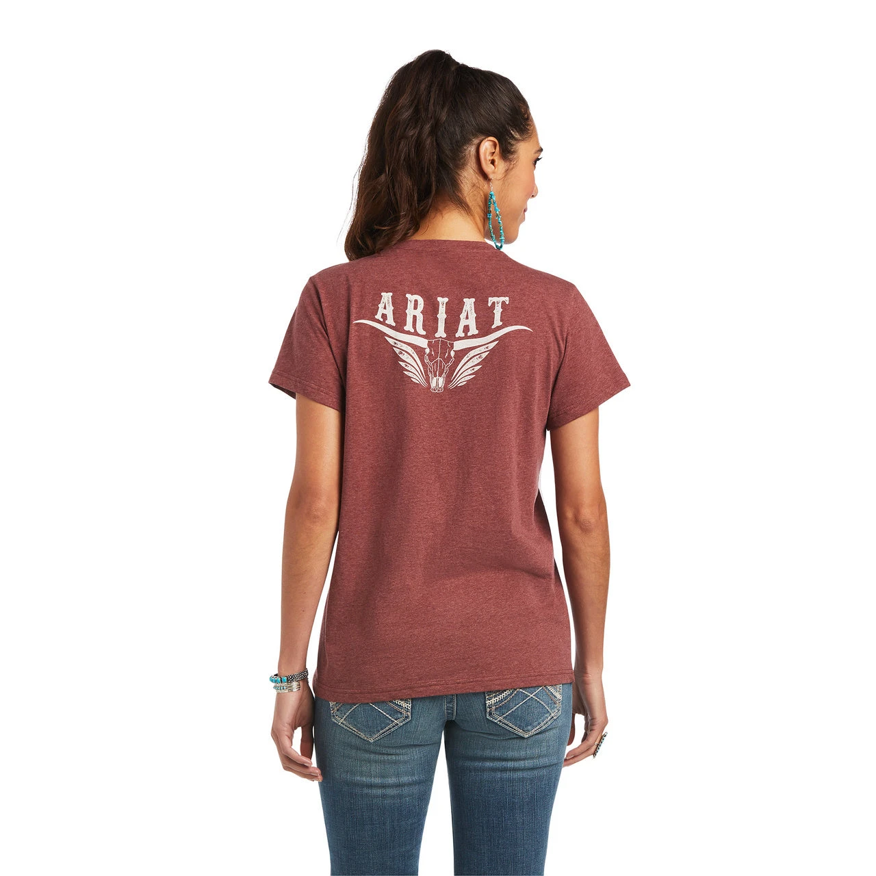 Ariat® Ladies R.E.A.L™ Longhorn Roasted Russet T-Shirt 10040621 Ariat® Ladies R.E.A.L™ Longhorn Roasted Russet T-Shirt 10040621 -Ariat Shop 1280 2Je6a23Nuh77o0kQ 1