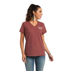 Ariat® Ladies R.E.A.L™ Longhorn Roasted Russet T-Shirt 10040621 2 Ariat® Ladies R.E.A.L™ Longhorn Roasted Russet T-Shirt 10040621 -Ariat Shop 1280 MFvEWN69VU8991ua