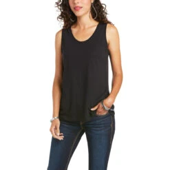 Ariat Ladies Element Black Tank Top Shirt 10035208