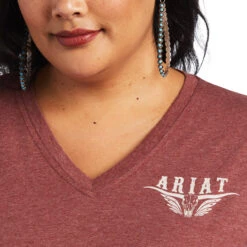 Ariat® Ladies R.E.A.L™ Longhorn Roasted Russet T-Shirt 10040621 5 Ariat® Ladies R.E.A.L™ Longhorn Roasted Russet T-Shirt 10040621 -Ariat Shop 1280 YMRV3tcaH051IDdg