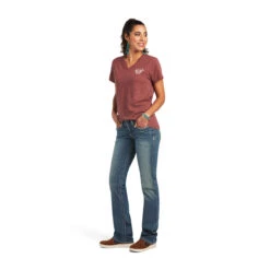 Ariat® Ladies R.E.A.L™ Longhorn Roasted Russet T-Shirt 10040621 7 Ariat® Ladies R.E.A.L™ Longhorn Roasted Russet T-Shirt 10040621 -Ariat Shop 1280 klOo2HaAQjz56IPS
