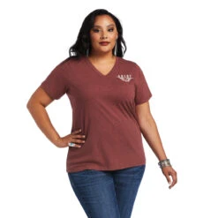 Ariat® Ladies R.E.A.L™ Longhorn Roasted Russet T-Shirt 10040621 3 Ariat® Ladies R.E.A.L™ Longhorn Roasted Russet T-Shirt 10040621 -Ariat Shop 1280 sMwmKjRgrM9924wg