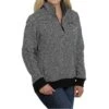 Cinch Ladies 1/4 Zip Black And Grey Chevron Sweater MAK9822002