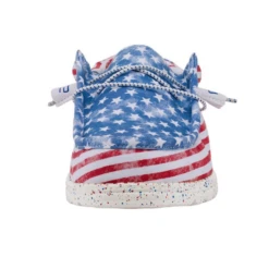 Hey Dude® Men's Wally Patriotic Stars & Stripes Casual Shoes 40001-9C8 -Ariat Shop 40001 9C8 2