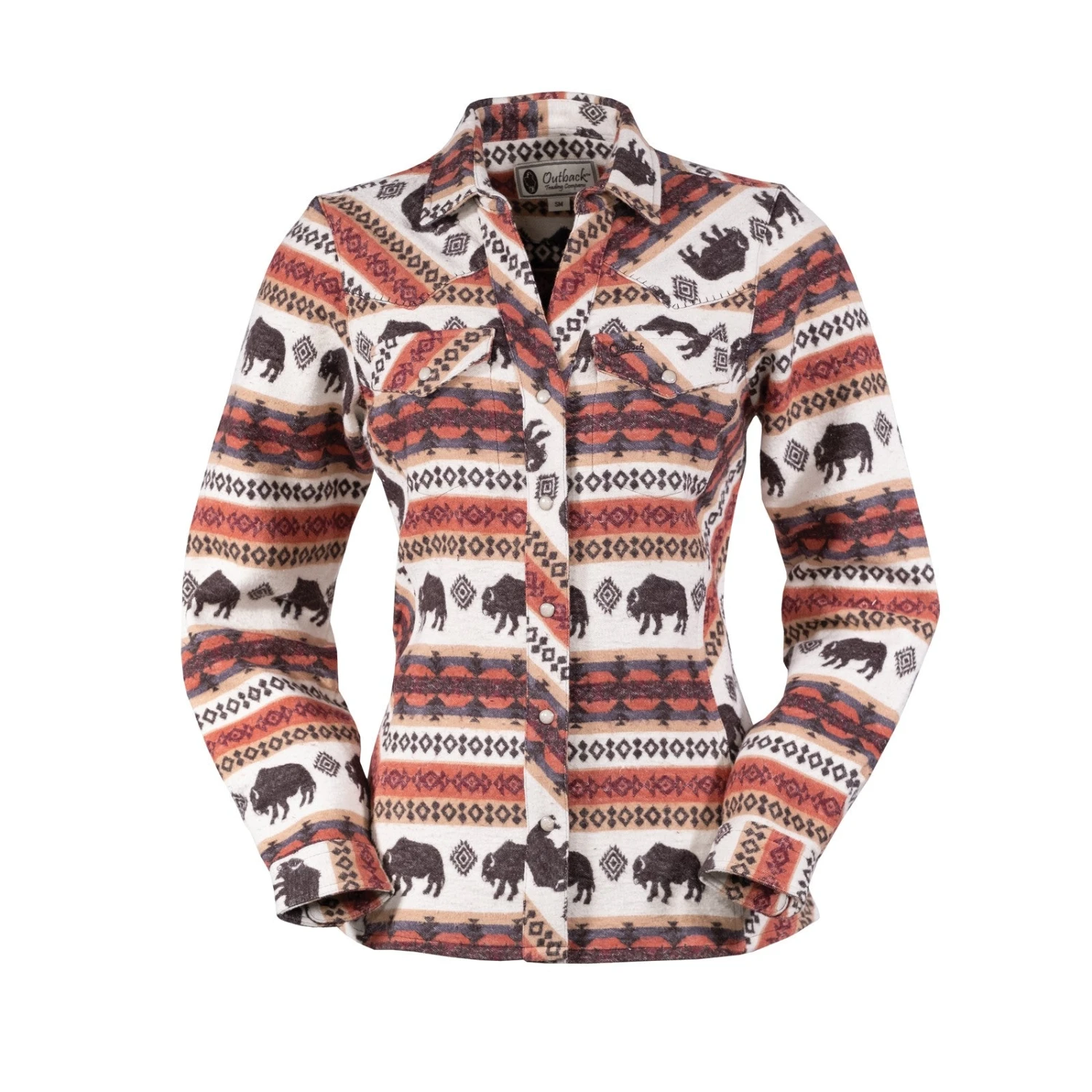 Outback Trading Company Ladies Lorelei Creme Performance Shirt 42239-CRM Outback Trading Company Ladies Lorelei Creme Performance Shirt 42239-CRM -Ariat Shop 42239 CRM