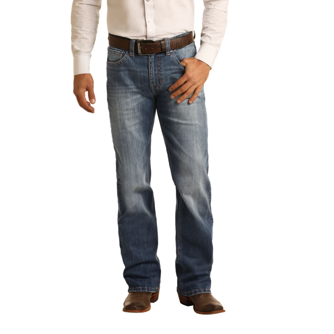 Rock & Roll Denim Men's Double Barrel Jeans M0S4247 Rock & Roll Denim Men's Double Barrel Jeans M0S4247 -Ariat Shop 4247front