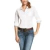 Ariat® Ladies Kirby Stretch White Button-up Shirt 10022065
