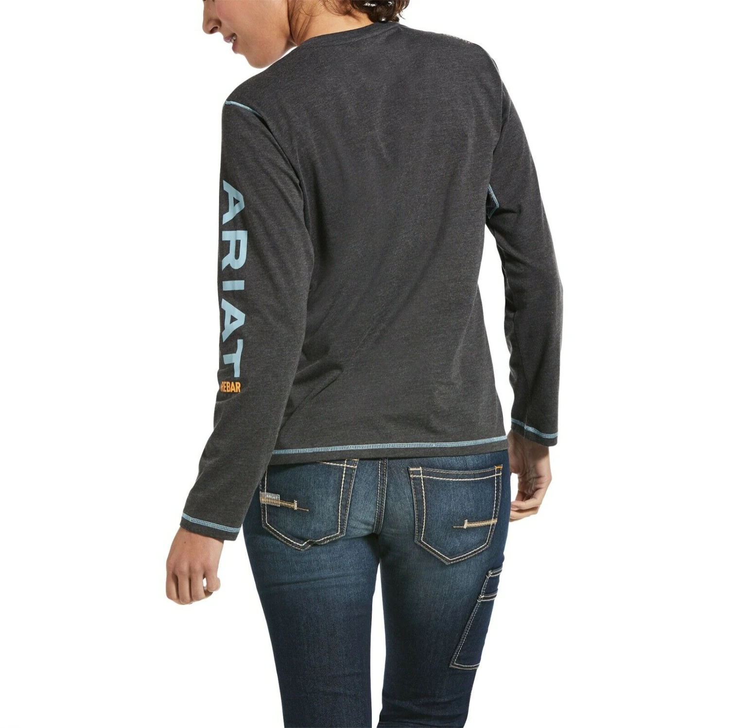 Ariat® Ladies Rebar™ Work Woman Logo Grey Long-Sleeve T-Shirt 10032907 Ariat® Ladies Rebar™ Work Woman Logo Grey Long-Sleeve T-Shirt 10032907 -Ariat Shop 57 3b118d19 23ba 464d a87e 8ddd0b8dc48a