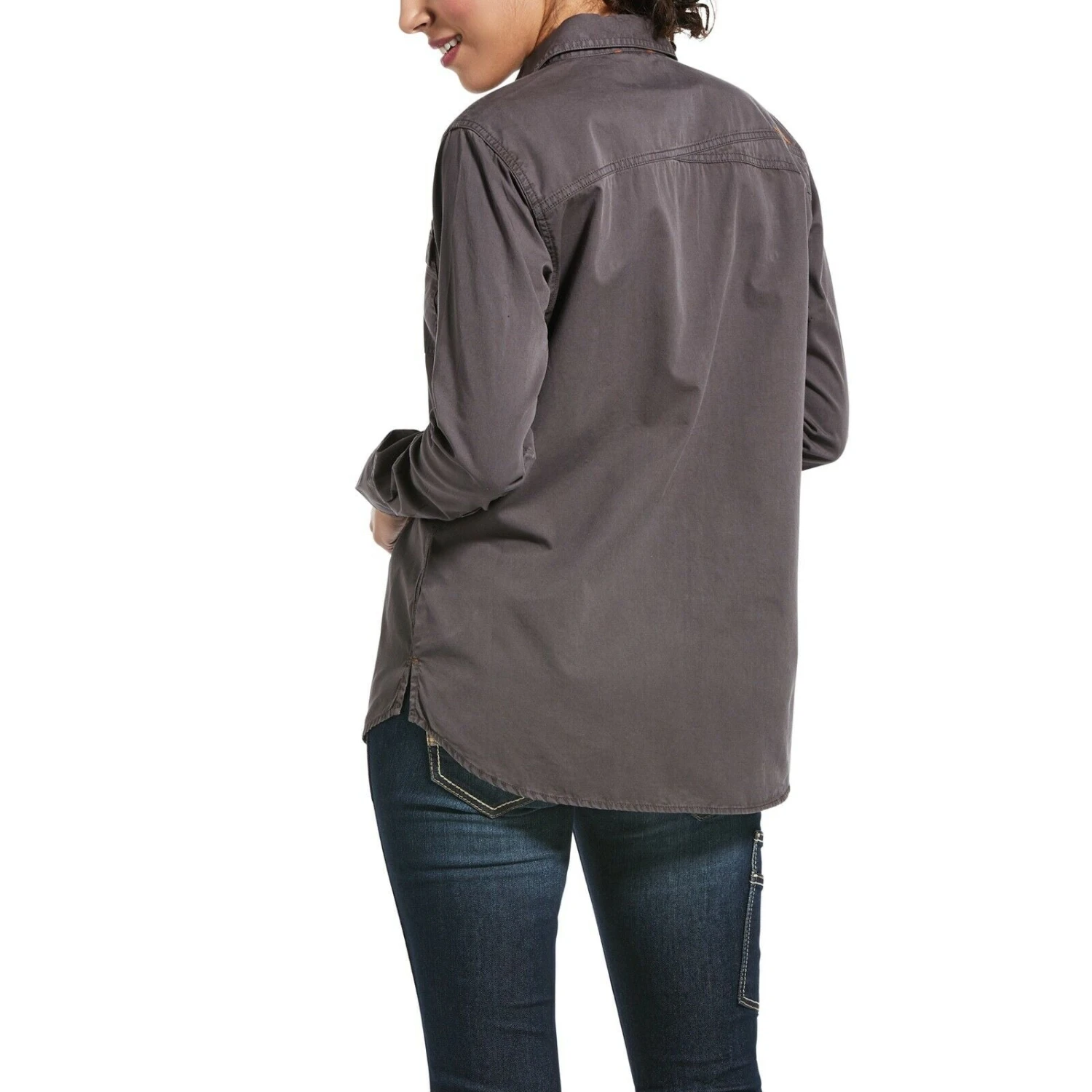 Ariat® Ladies Rebar™ Washed Twill Greyi Button-Up Work Shirt 10032884 Ariat® Ladies Rebar™ Washed Twill Greyi Button-Up Work Shirt 10032884 -Ariat Shop 57 9239cae8 f9f9 44d4 afe0 e55ce3c9addf