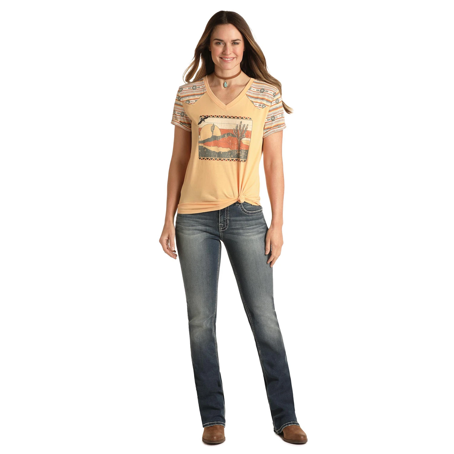 Panhandle Ladies Desert Graphic Print Yokes T-Shirt WLWT21RZIQ Panhandle Ladies Desert Graphic Print Yokes T-Shirt WLWT21RZIQ -Ariat Shop 656