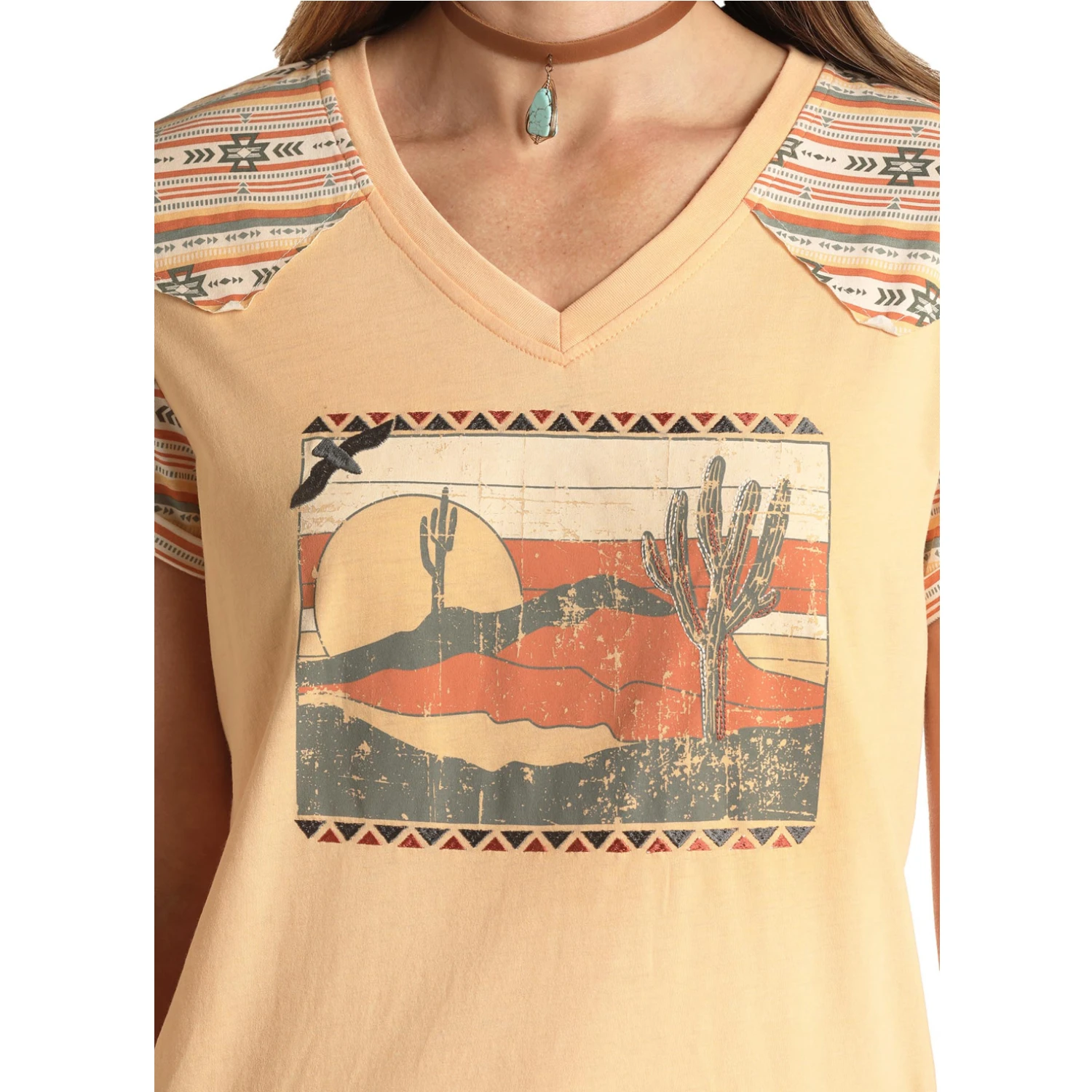 Panhandle Ladies Desert Graphic Print Yokes T-Shirt WLWT21RZIQ Panhandle Ladies Desert Graphic Print Yokes T-Shirt WLWT21RZIQ -Ariat Shop 6 56565
