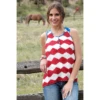 Cinch Ladies American Flag Woven Tank Top CTW7447001