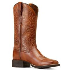 Ariat® Ladies Round Up Remuda Naturally Rich Western Boot 10019905 -Ariat Shop F17 WMS WEST 10019905 medial