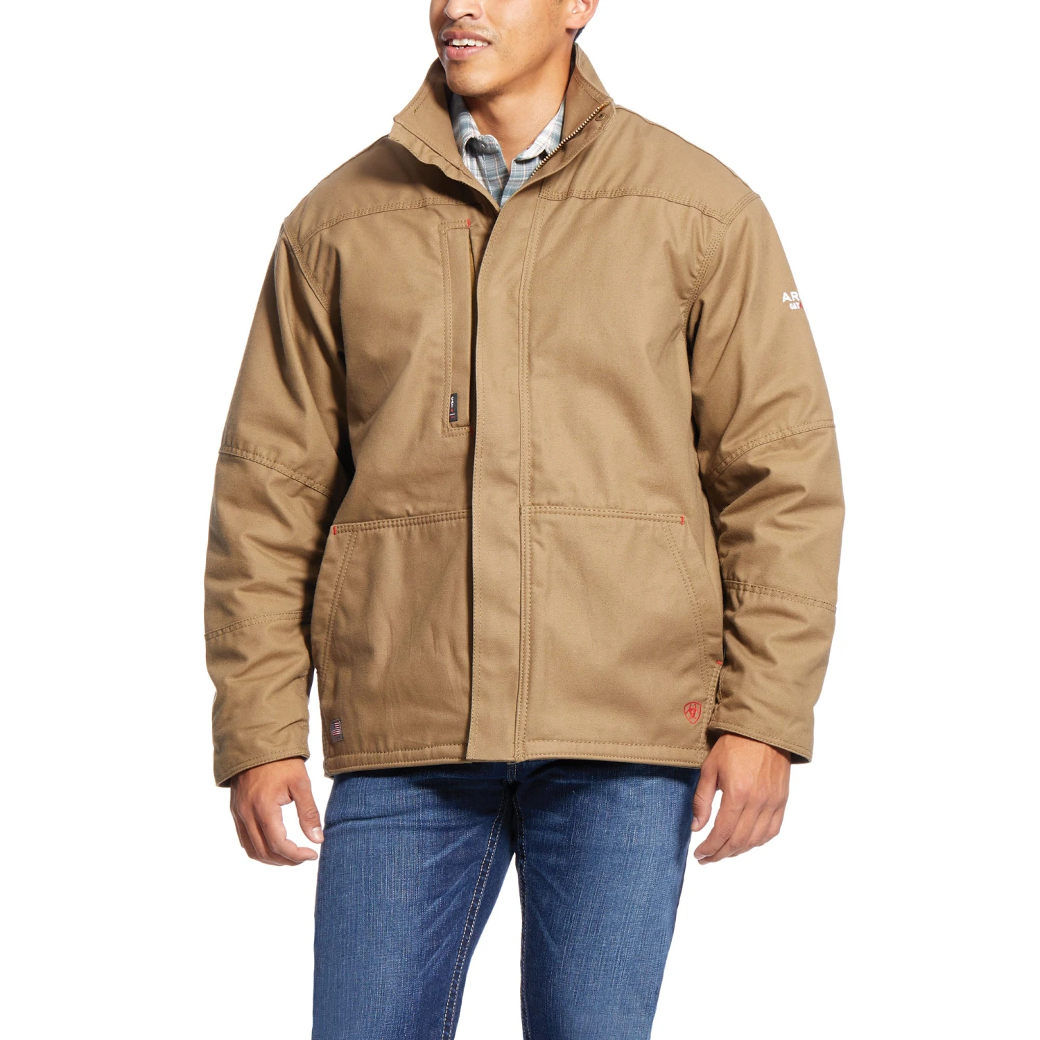 Ariat® Men's FR Workhorse Field Khaki Insulated Jacket 10024029 Ariat® Men's FR Workhorse Field Khaki Insulated Jacket 10024029 -Ariat Shop F18 MNS WORK Sullivan 10024029 front