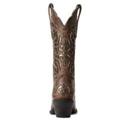 Ariat® Ladies Crackled Taupe & Gunmetal Divine Boots 10034110 -Ariat Shop F20 WMS WEST 10034110 heel