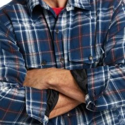 Ariat® Men's Retro Hackett Insulated India Ink Shirt Jacket 10037347 2 Ariat® Men's Retro Hackett Insulated India Ink Shirt Jacket 10037347 -Ariat Shop F21 MNS WEST 10037347 detail04