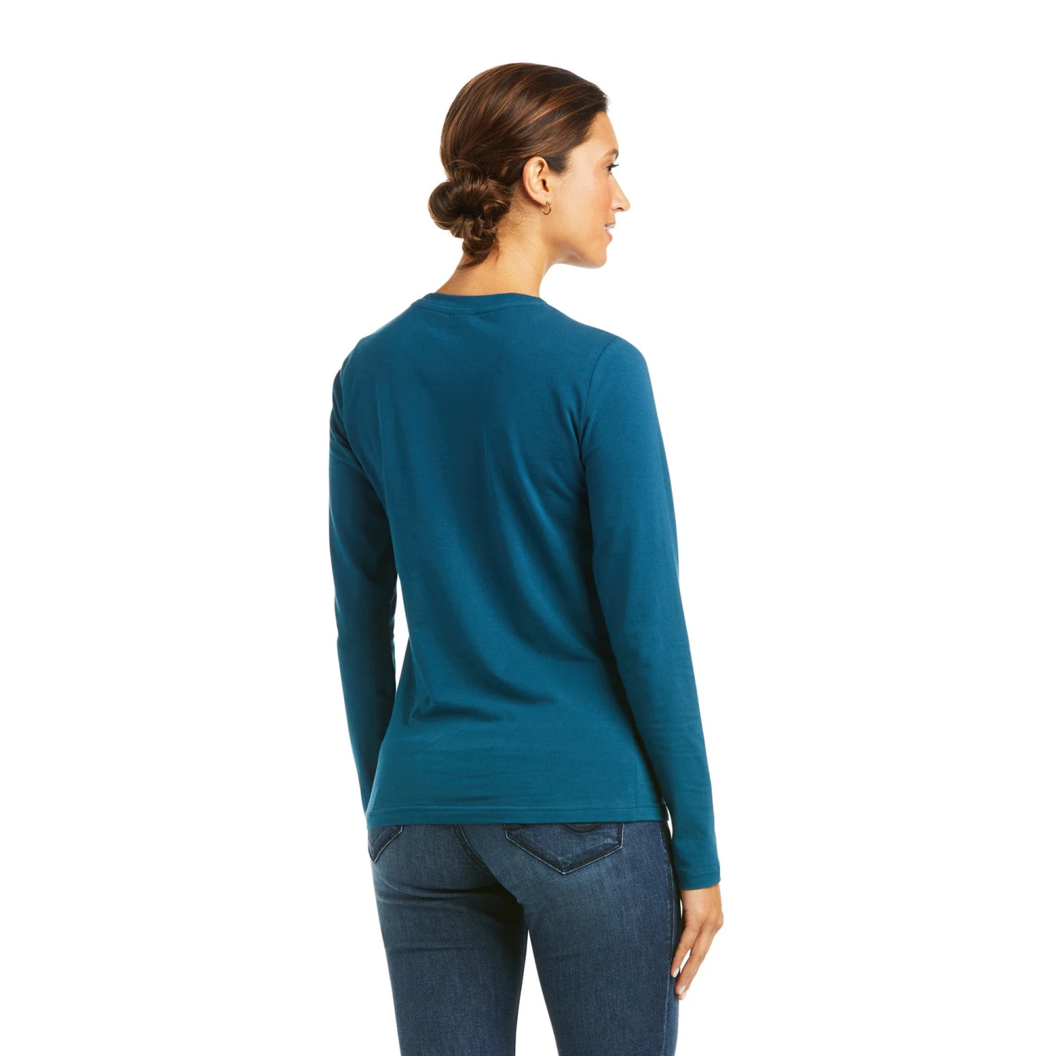 Ariat® Flora Fauna Logo Long Sleeve T-Shirt 10037668 Ariat® Flora Fauna Logo Long Sleeve T-Shirt 10037668 -Ariat Shop F21 WMS ENGL 10037668 back