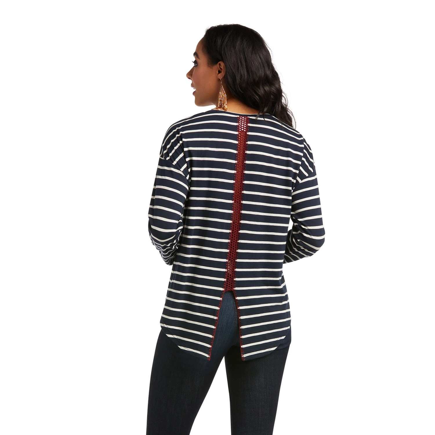 Ariat® Ladies Knoxville Long Sleeve Dark Sapphire Top 10037910 Ariat® Ladies Knoxville Long Sleeve Dark Sapphire Top 10037910 -Ariat Shop F21 WMS WEST 10037910 back