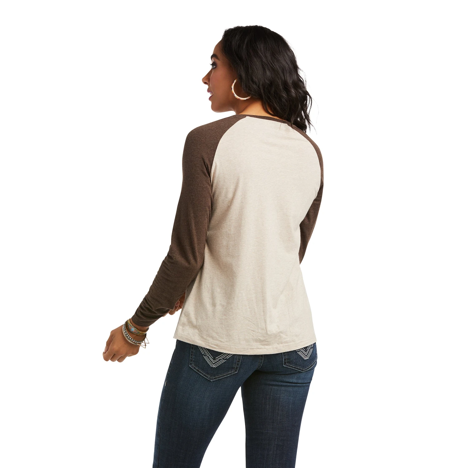 Ariat® Ladies REAL Graphic Long Sleeve T-Shirt 10038060 Ariat® Ladies REAL Graphic Long Sleeve T-Shirt 10038060 -Ariat Shop F21 WMS WEST 10038060 back