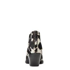 Ariat® Ladies Dixon Haircalf Black & White Snip Toe Booties 10041025 -Ariat Shop F21 WMS WEST 10041025 heel