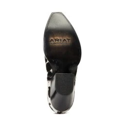 Ariat® Ladies Dixon Haircalf Black & White Snip Toe Booties 10041025 -Ariat Shop F21 WMS WEST 10041025 sole 1