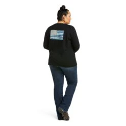 Ariat Women's Rebar CottonStrong™ Black Flag T-Shirt10037703 -Ariat Shop F21 WMS WORK 10037703 back plus f57f3fc7 6449 43d1 b5e3 52fb9b60a3ed