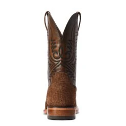 Ariat® Men's Circuit Paxton Tan Hippo Print Square Toe Boots 10042407 -Ariat Shop F22 MNS WEST 10042407 heel