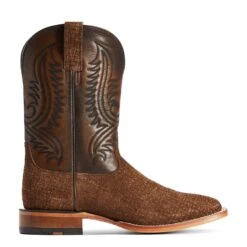 Ariat® Men's Circuit Paxton Tan Hippo Print Square Toe Boots 10042407 -Ariat Shop F22 MNS WEST 10042407 side