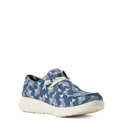 Ariat® Men's Hilo Stretch Lace Bonefish Blue Slip On Shoes 10042500 -Ariat Shop F22 MNS WEST 10042500 medial